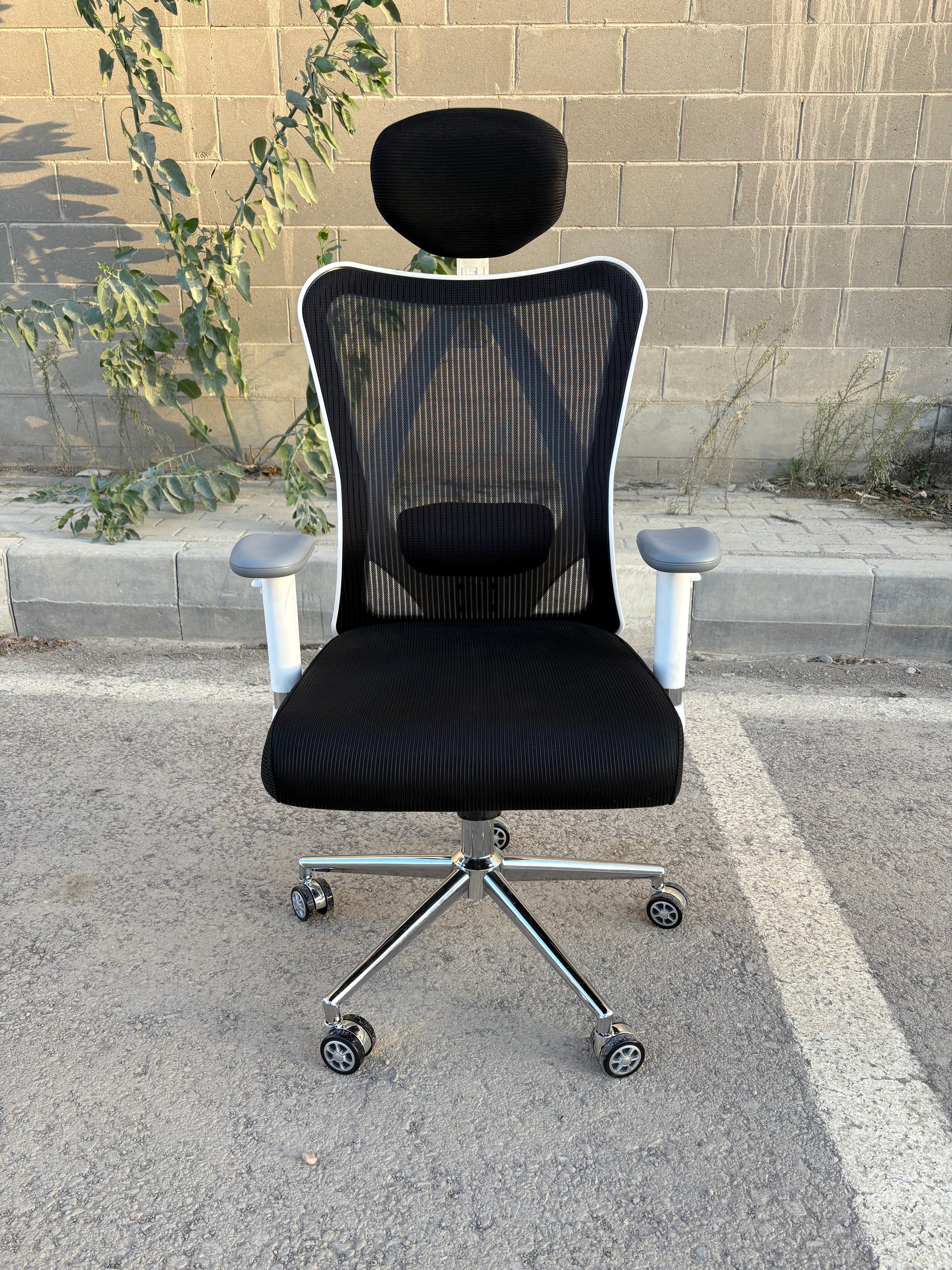 هولي كرسي مكتب مدير شبك متحرك فريم أبيض