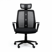 Roma Modern Office Chair, Medical Mesh, Swivel Frame, Black