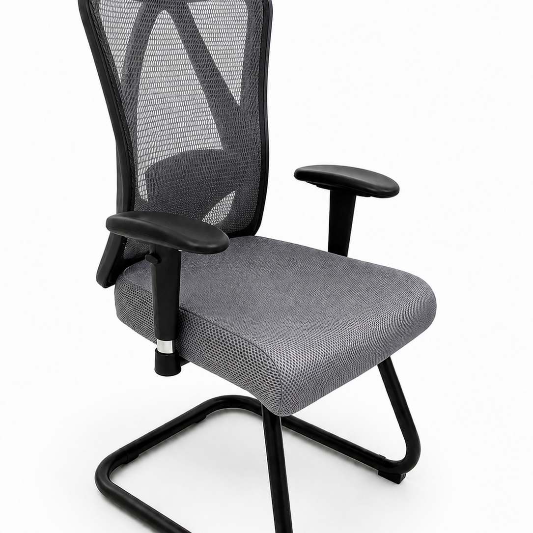 Holly Modern Office Chair Black Fixed Frame