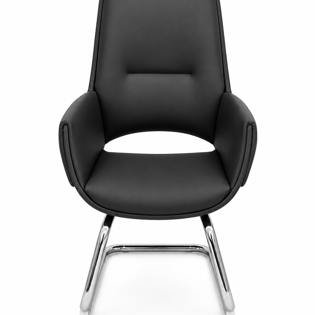 Rox Medical Director's Office Chair, Soft Modern Leather, Fixed