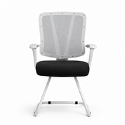 Sky Office Chair, Modern Ergonomic Office Chair, Fixed Mesh Frame, White