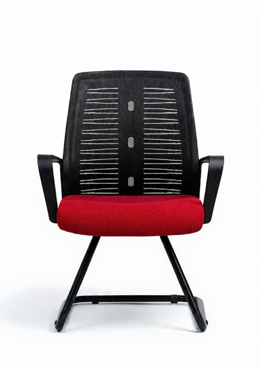 Roma Medical Modern Mesh Chair, Black Frame, Fixed Black Base