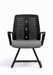 Roma Medical Modern Mesh Chair, Black Frame, Fixed Black Base