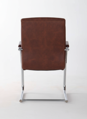 كلاسيك مود كرسي مكتب طبي جلد ثابت فريم كروم