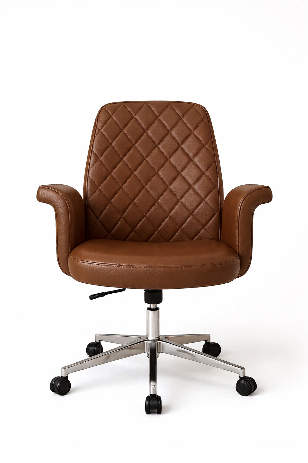 Air Line Modern Medical Office Chair, Medium Leather