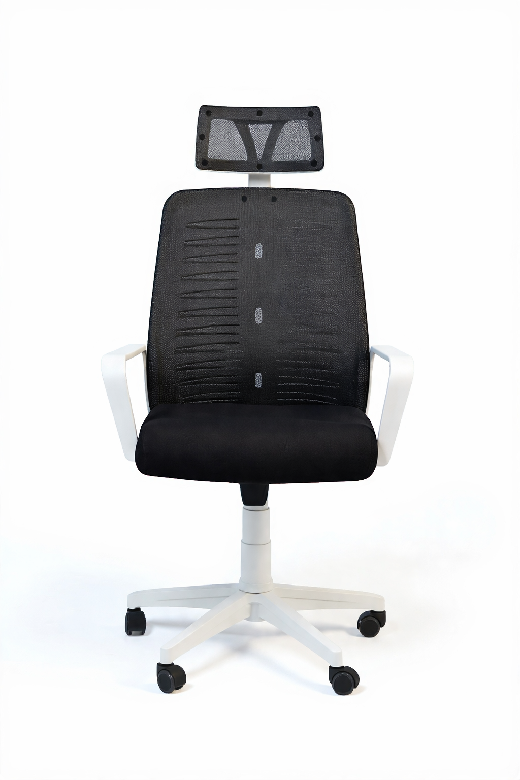 Roma Modern Mesh Office Chair, White Frame