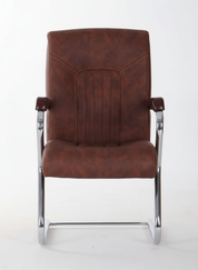 كلاسيك مود كرسي مكتب طبي جلد ثابت فريم كروم