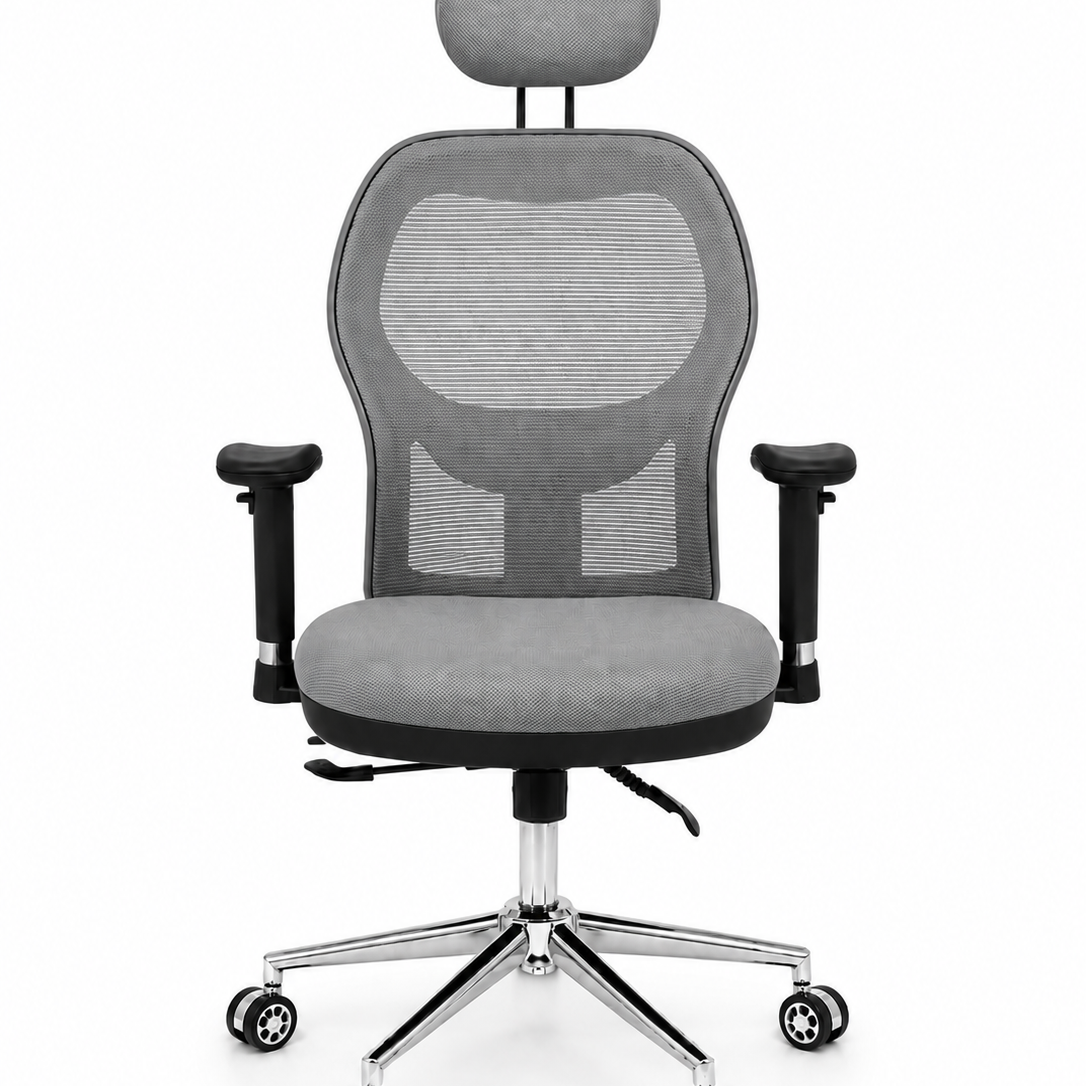 Trix Modern Ergonomic Mesh Office Chair, Movable, Black Frame