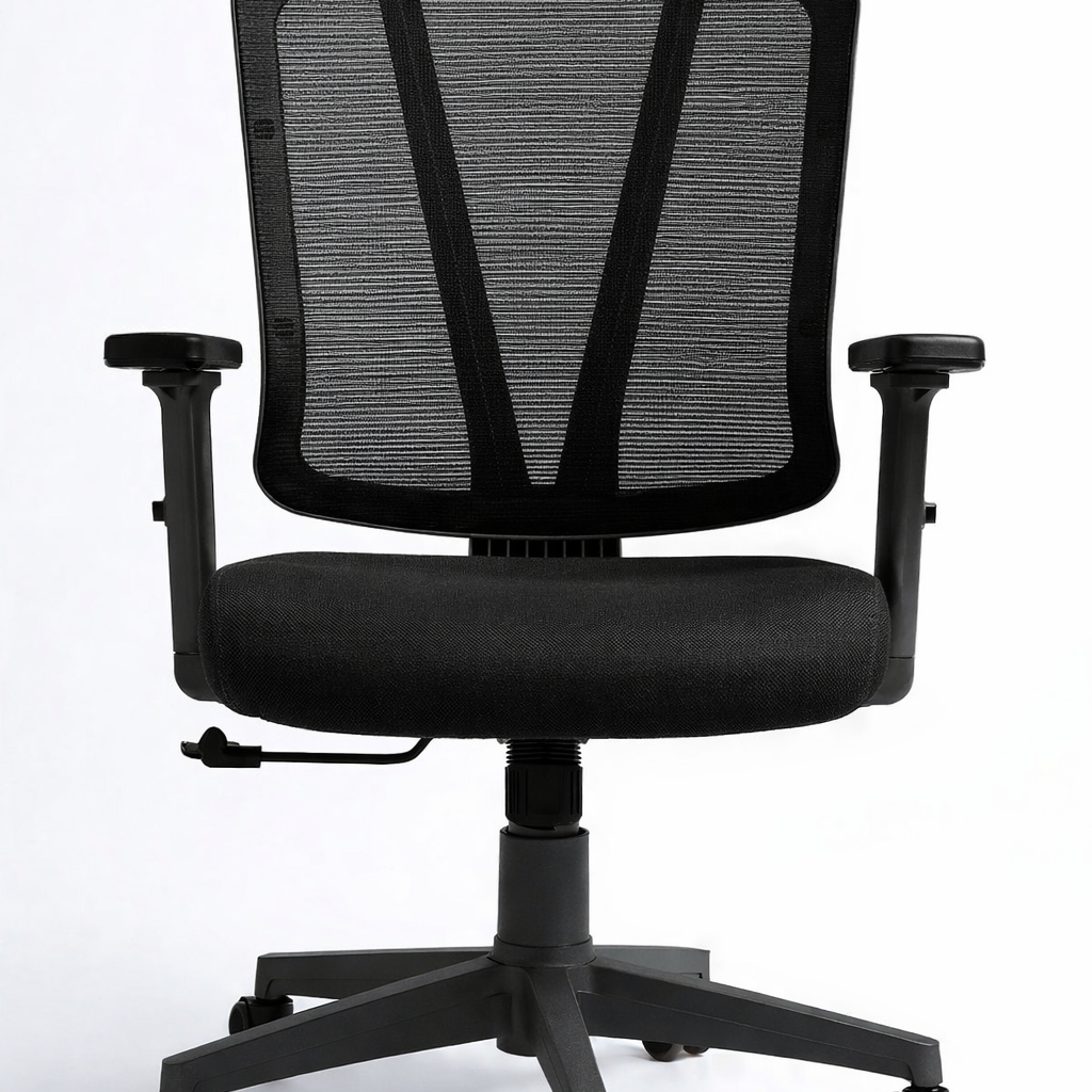 Sky Modern Medical Office Chair, Mesh, Mobile, Grey Frame, Mid-Back, Adjustable Armrests
