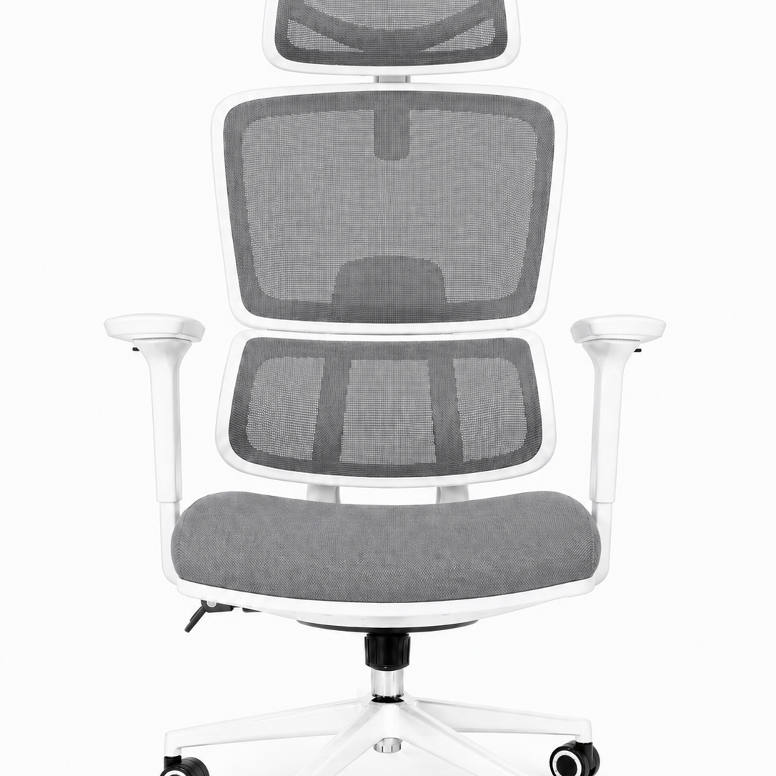 Bruno Medical Modern Mesh Swivel Office Chair White Frame