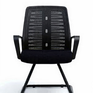 Roma Medical Modern Mesh Chair, Black Frame, Fixed Black Base