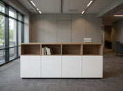 وحدة تخزين سايد مكتب جانبي مقاس 160*80*40-4 ضلفة+تخزين اضافي