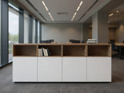 وحدة تخزين سايد مكتب جانبي مقاس 160*80*40-4 ضلفة+تخزين اضافي