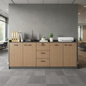 وحدة تخزين سايد مكتب جانبي مقاس 200*80*40-4 ضلفة+3 درج