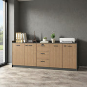 وحدة تخزين سايد مكتب جانبي مقاس 200*80*40-4 ضلفة+3 درج