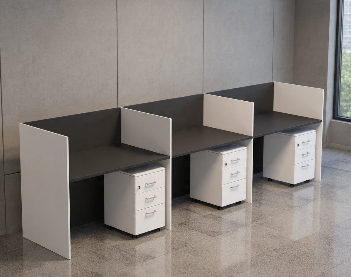 ايتوس خلية عمل حائطية 1 فرد 120*60 فريم خشب شاملة وحدة تخزين