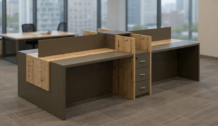 أكسس خلية عمل جماعية 1 فرد 120*60 فريم خشب