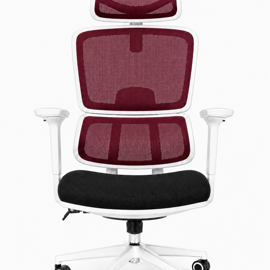 Bruno Medical Modern Mesh Swivel Office Chair White Frame
