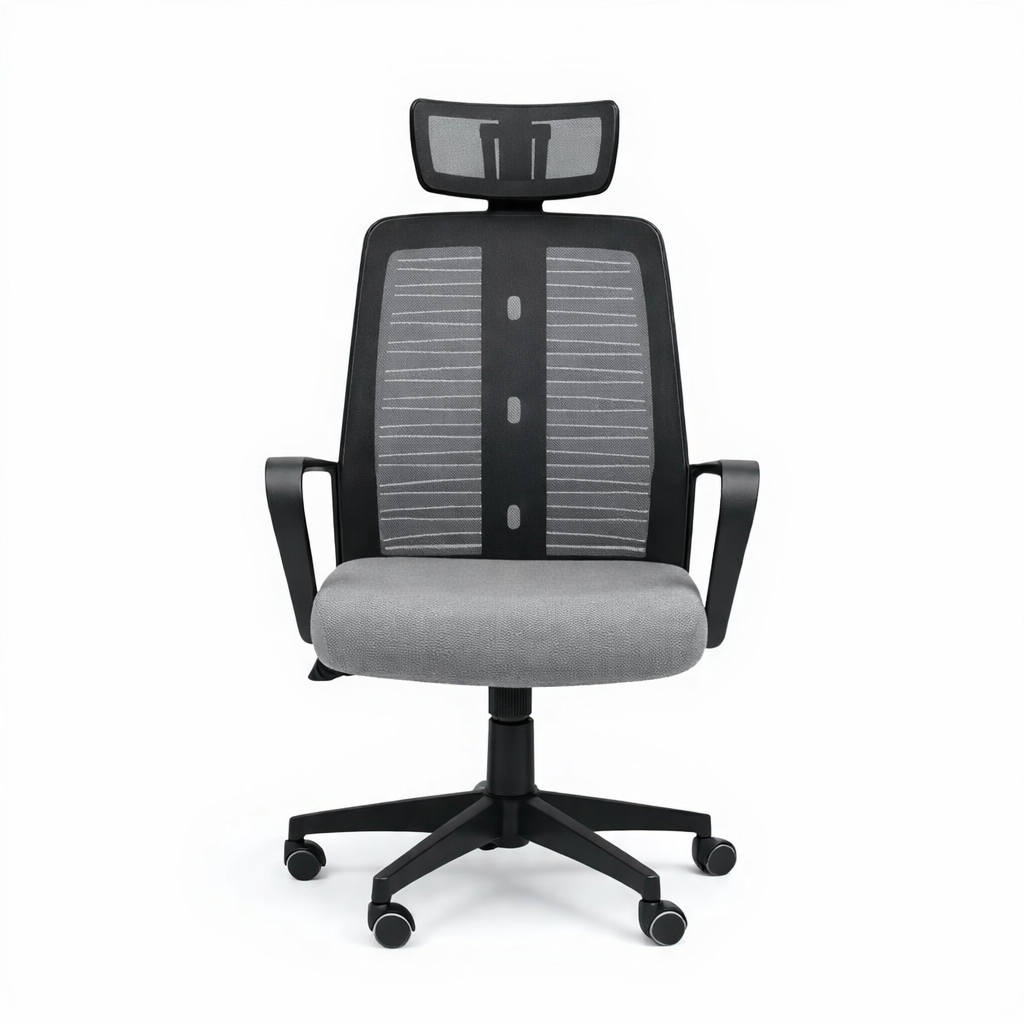 روما كرسي ميش طبي مودرن فريم أسود