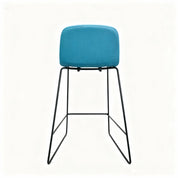 Fremenco bar stool, metal frame, wooden base