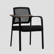 Marina Medical Mesh Lecture Chair, Black Frame with Panel