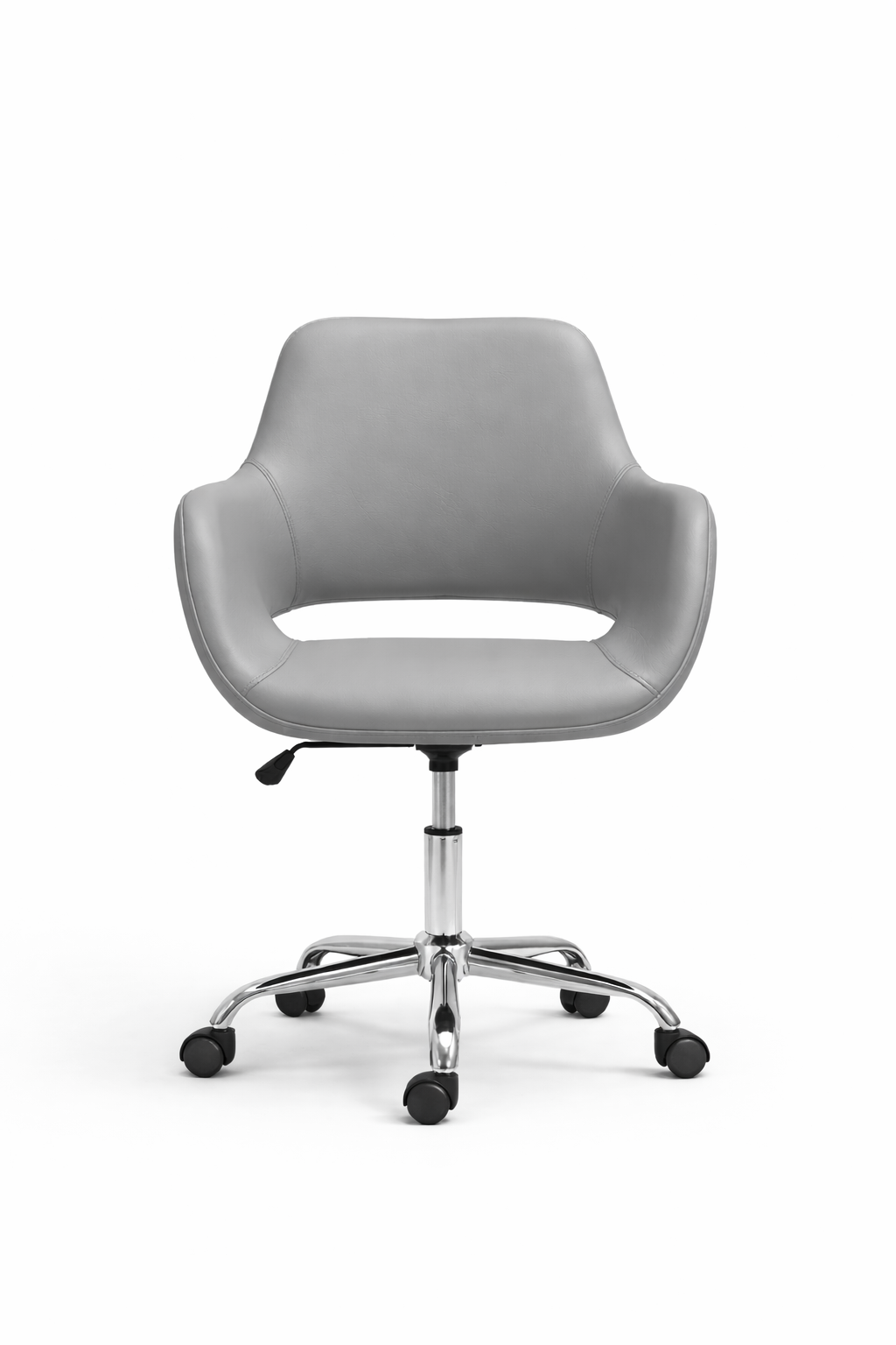 Flo Modern Leather Swivel Office Chair, Medium