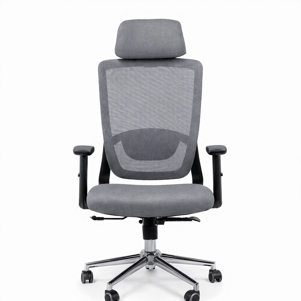 Dexline Executive Office Chair, Medical Mesh, Black Swivel Frame