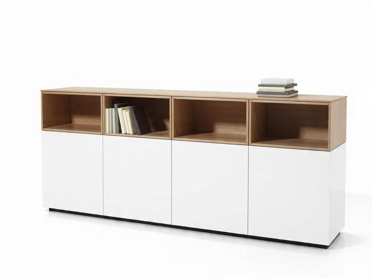 وحدة تخزين سايد مكتب جانبي مقاس 160*80*40-4 ضلفة+تخزين اضافي