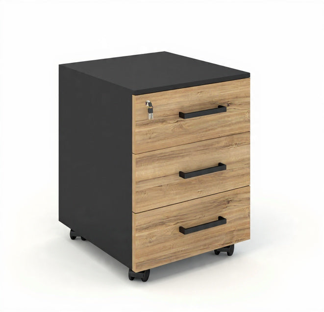 وحدة  تخزين أدراج حشبية 3 درج