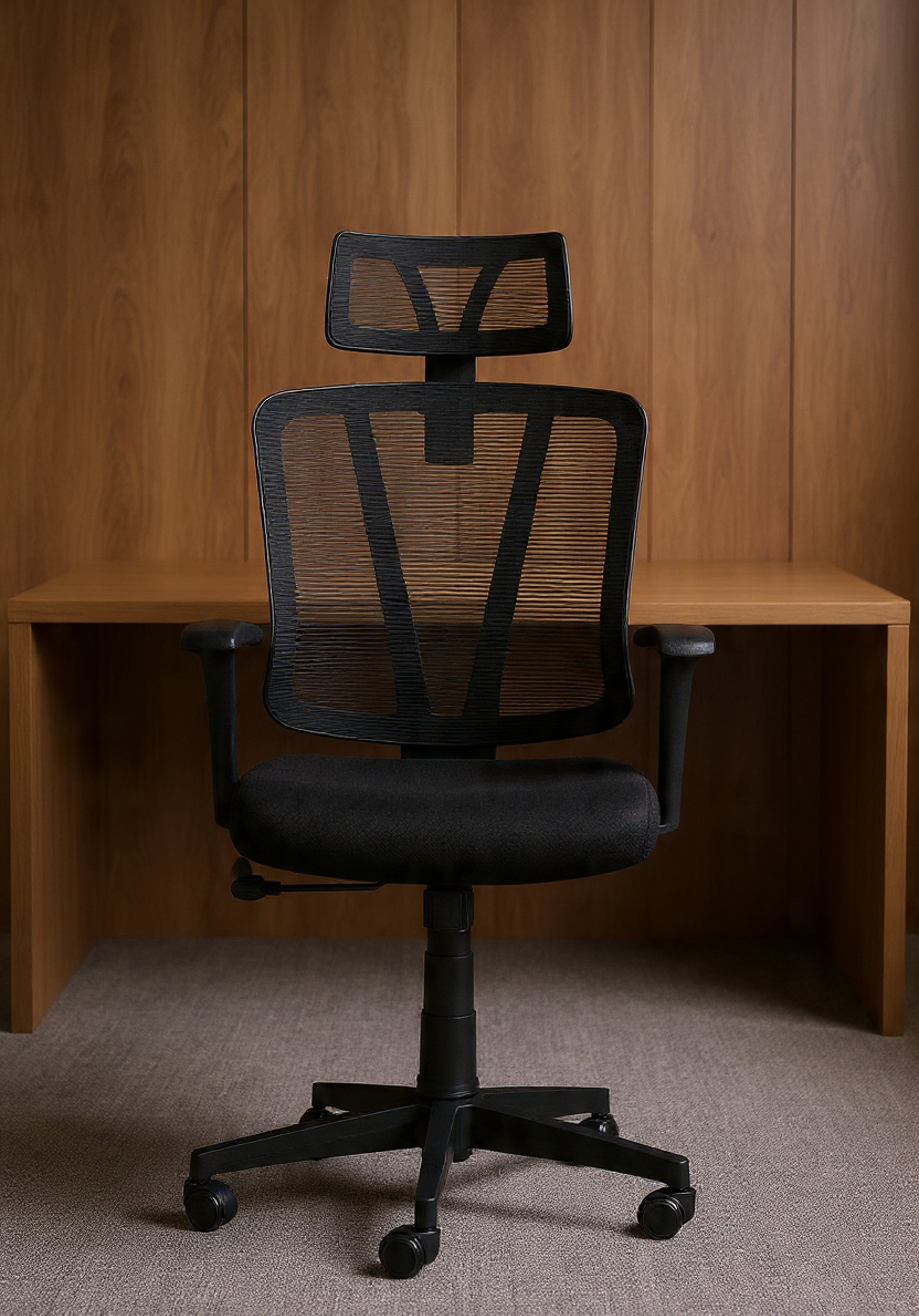 سكاي كرسي مكتب  طبي مودرن شبك متحرك نايلون فريم اسود