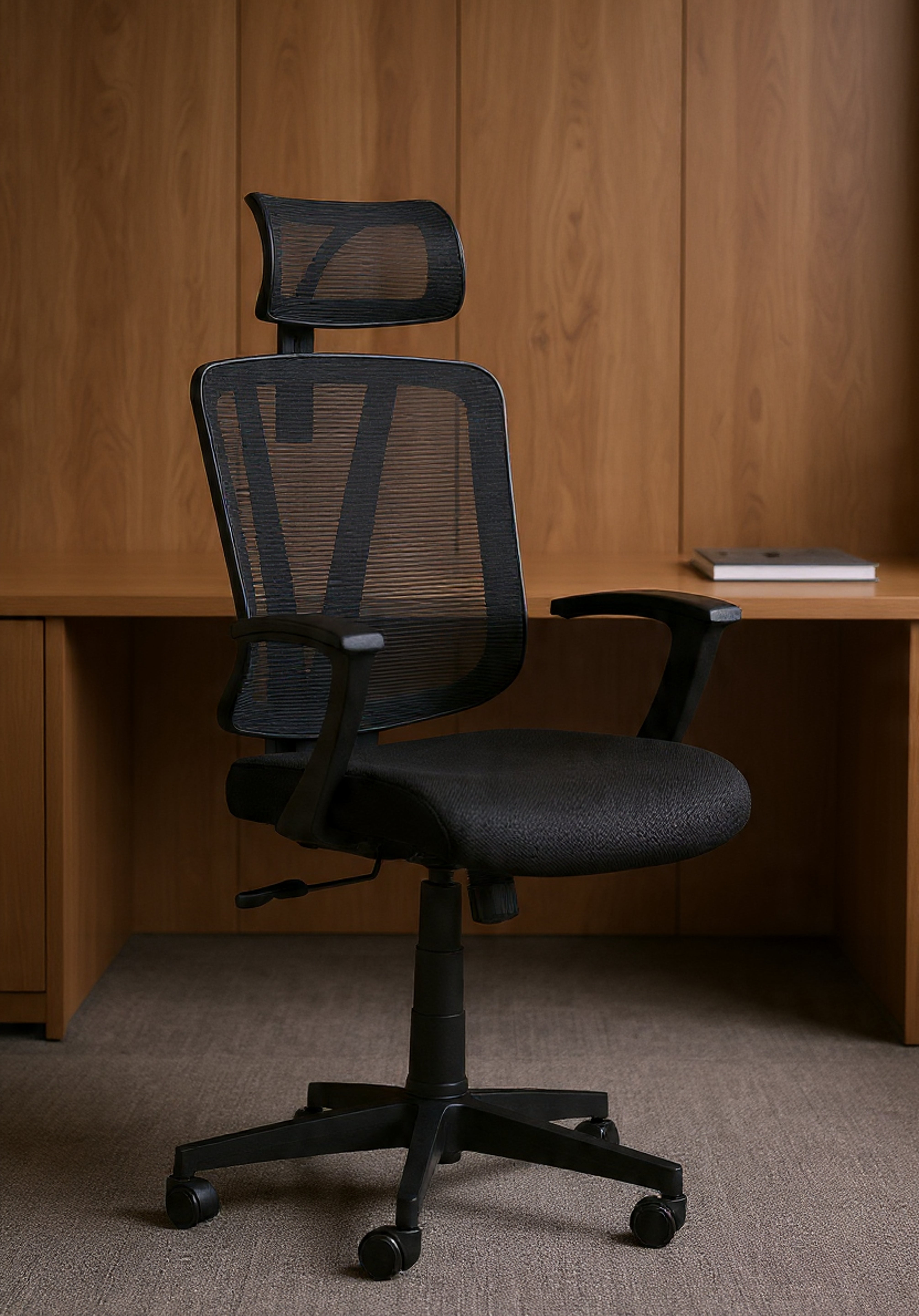 سكاي كرسي مكتب  طبي مودرن شبك متحرك نايلون فريم اسود