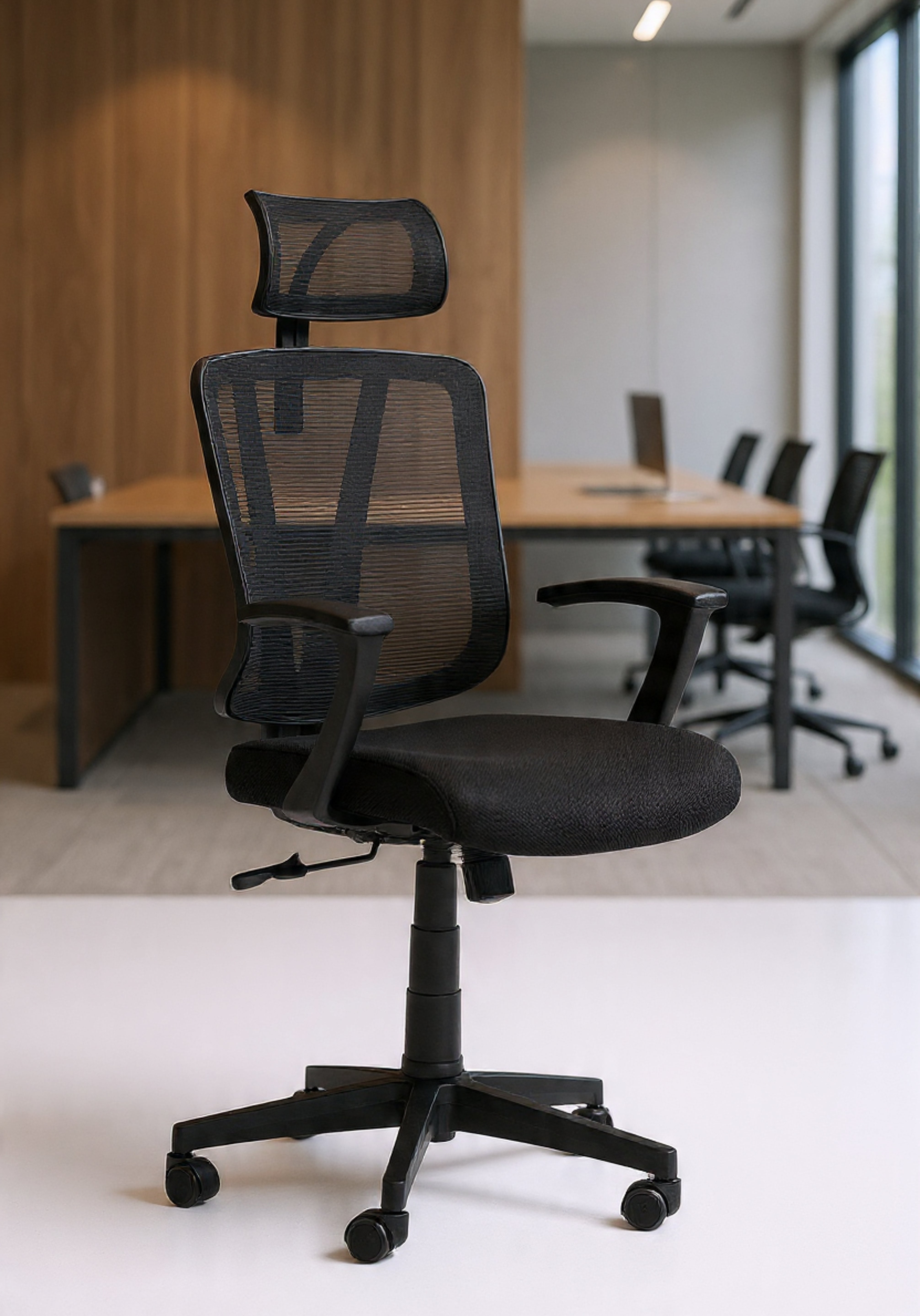 سكاي كرسي مكتب  طبي مودرن شبك متحرك نايلون فريم اسود