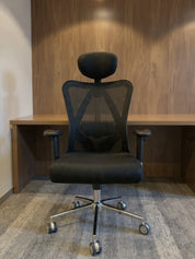 هولي  كرسي مكتب شبك طبي متحرك فريم اسود