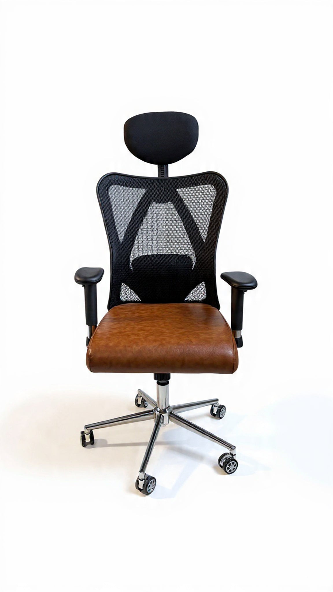 Holly Chair Black Mesh&Leather