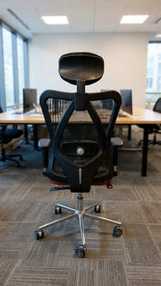 Holly Chair Black Mesh&Leather