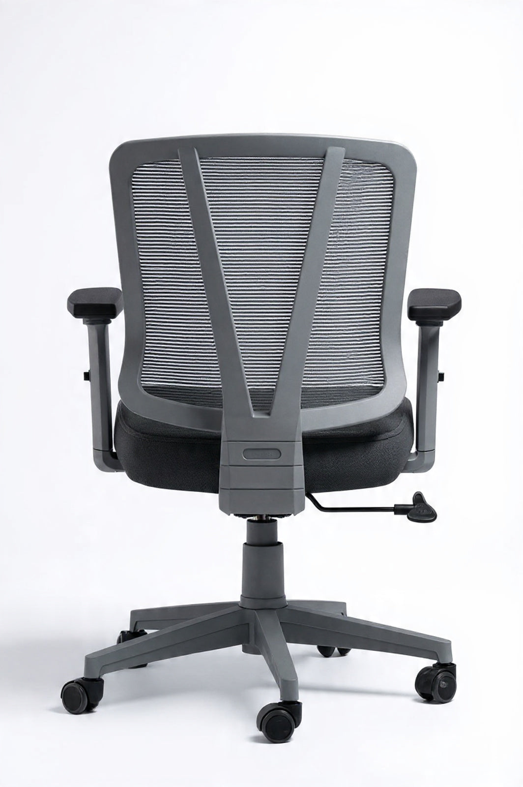 سكاي كرسي مكتب طبي مودرن شبك متحرك فريم رمادي وسط يدات متحركة